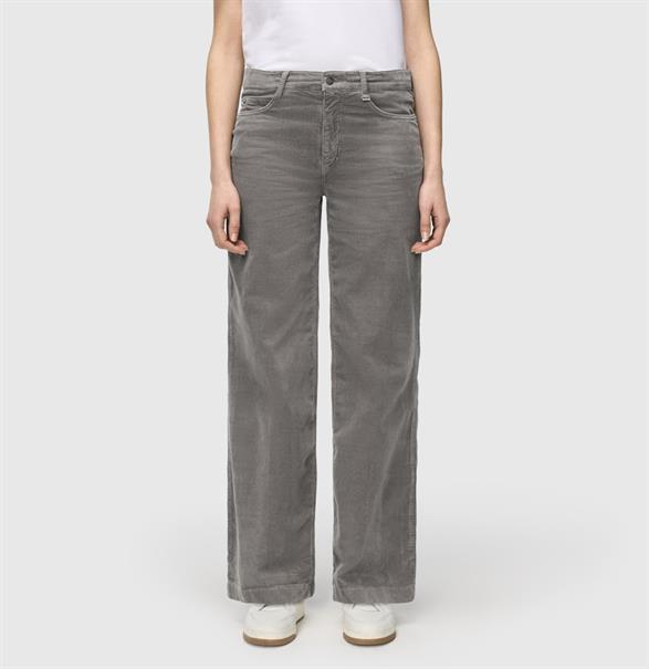 MAC JEANS - WIDE, Baby soft corduroy grau