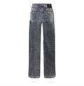 MAC JEANS - WIDELEG, Velvet denim grau
