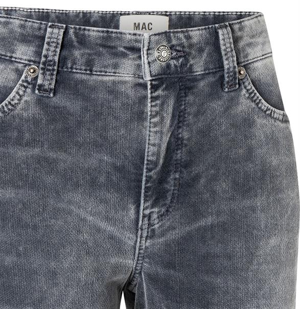 MAC JEANS - WIDELEG, Velvet denim grau