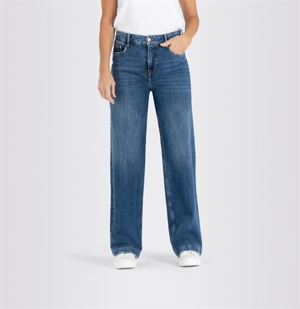 MAC JEANS - WIDELEG, Vintage comfort blau