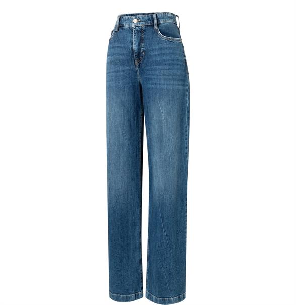 MAC JEANS - WIDELEG, Vintage comfort blau