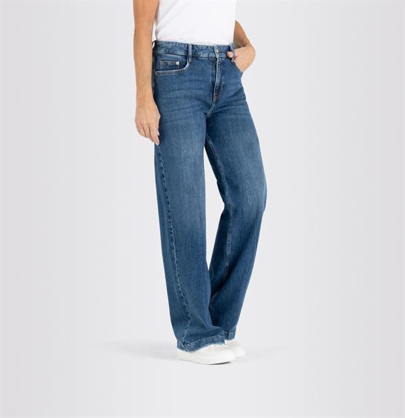 MAC JEANS - WIDELEG, Vintage comfort blau