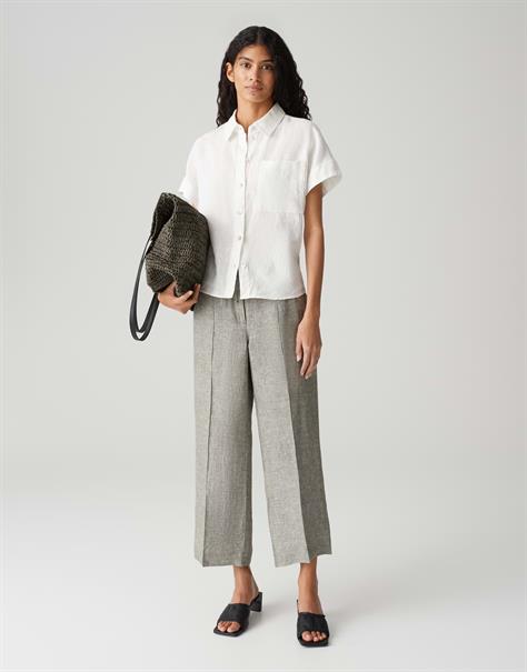 Maikito linen olive leaf