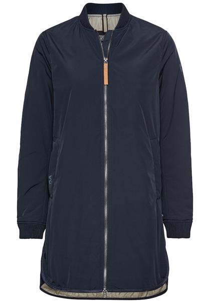 Mantel aus recyceltem Polyester navy