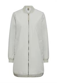 Mantel mit 2-Wege-Reißverschluss light sage