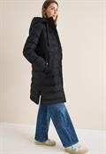 Mantel mit nahtloser Steppung black
