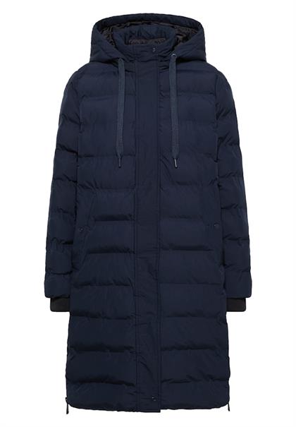 Mantel mit nahtloser Steppung dark navy blue