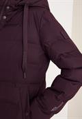 Mantel mit nahtloser Steppung dark plum