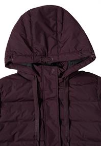 Mantel mit nahtloser Steppung dark plum