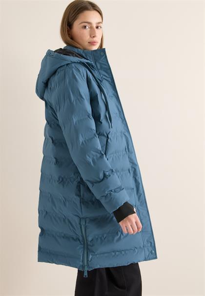 Mantel mit nahtloser Steppung moonstone blue