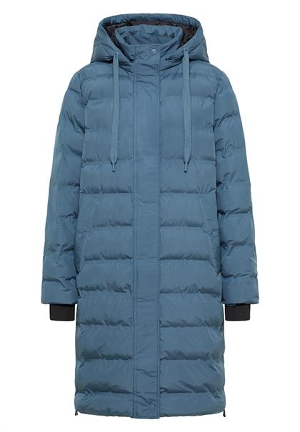 Mantel mit nahtloser Steppung moonstone blue