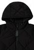 Mantel mit Rucksack Strings black