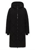Mantel mit Rucksack Strings black
