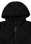 Mantel mit Rucksack Strings black