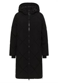 Mantel mit Rucksack Strings black