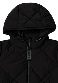 Mantel mit Rucksack Strings black