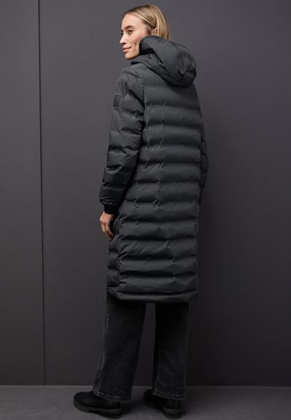 Mantel mit Steppmuster obsidian blue