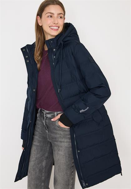 Mantel mit verklebten Nähten dark navy blue