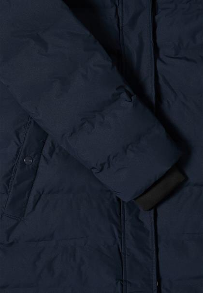 Mantel mit verklebten Nähten dark navy blue