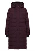 Mantel mit verklebten Nähten dark plum