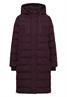 Mantel mit verklebten Nähten dark plum
