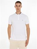 MAO COLLAR LOGO SLIM POLO weiß