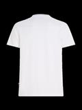 MAO COLLAR LOGO SLIM POLO weiß
