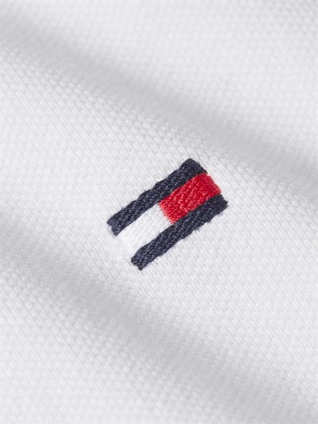 MAO COLLAR LOGO SLIM POLO weiß