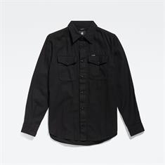Marine Slim Shirt l\s dk black gd