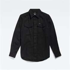 Marine Slim Shirt l\s dk black gd