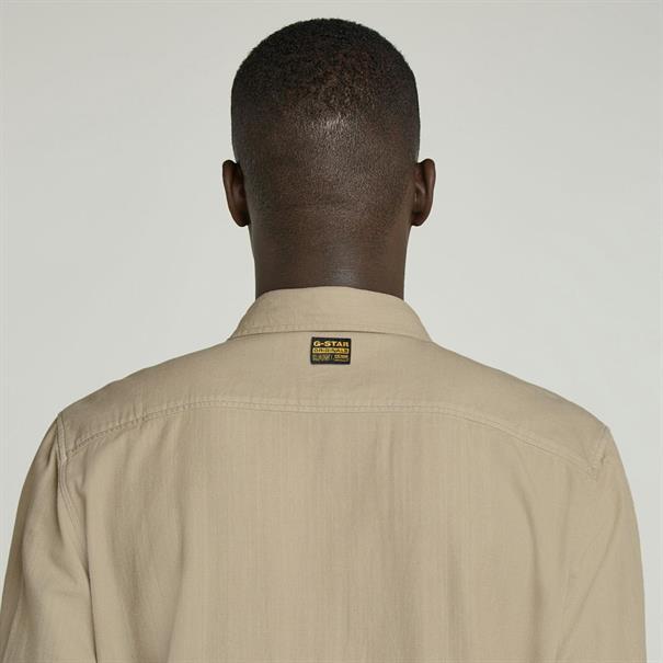 Marine Slim Shirt l\s vintage khaki gd