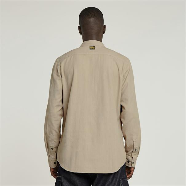 Marine Slim Shirt l\s vintage khaki gd