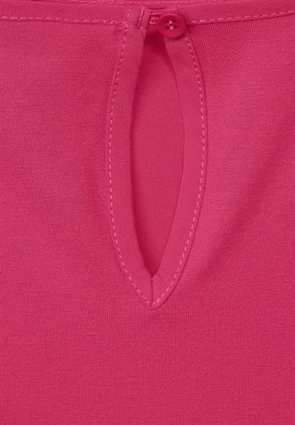 Materialmix Basic Shirt coral blossom