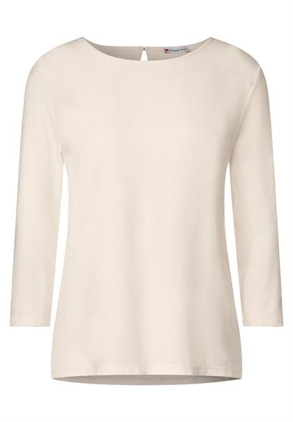 Materialmix Basic Shirt lucid white