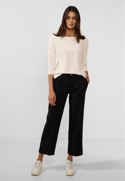 Materialmix Basic Shirt lucid white