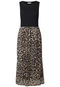 Materialmix Kleid black