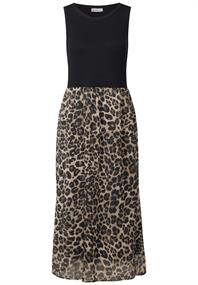 Materialmix Kleid black