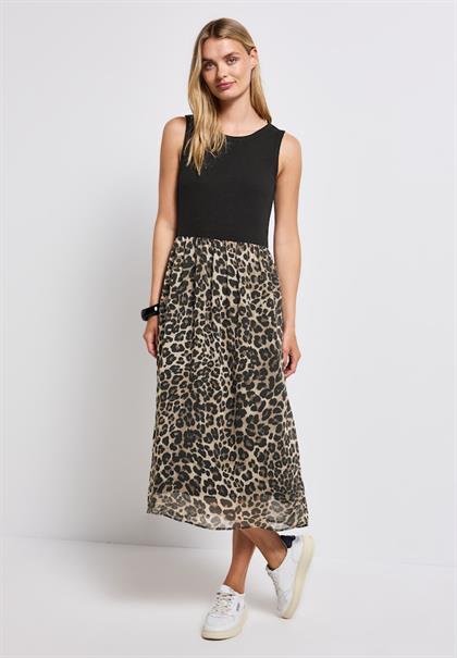 Materialmix Kleid black