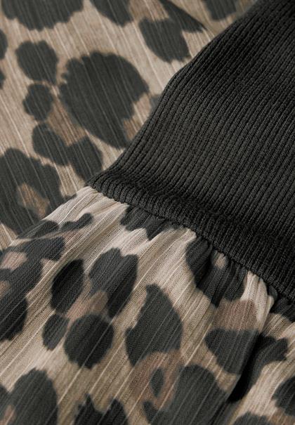 Materialmix Kleid black