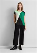 Materialmix Printshirt fresh spring green