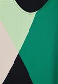 Materialmix Printshirt fresh spring green