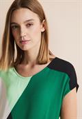 Materialmix Printshirt fresh spring green