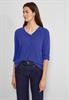 Materialmix Shirt intense royal blue