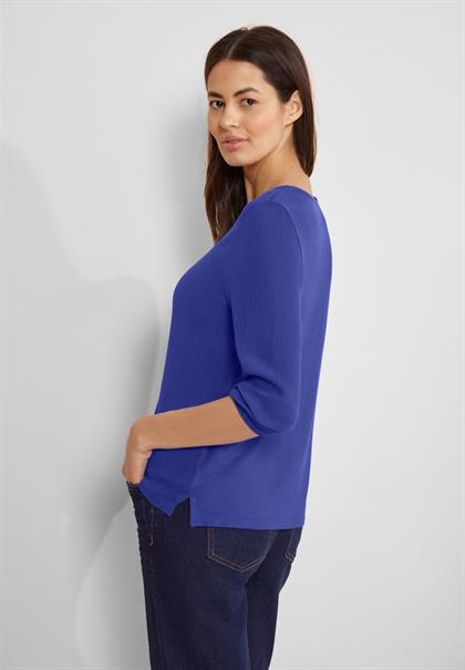 Materialmix Shirt intense royal blue