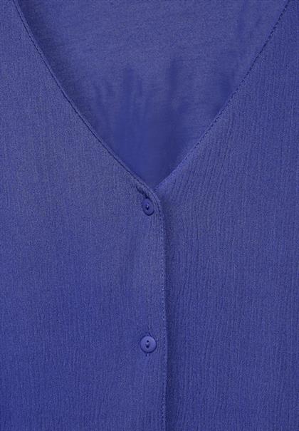 Materialmix Shirt intense royal blue