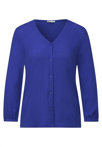 Materialmix Shirt intense royal blue