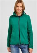 Materialmix Strickjacke smaragd green