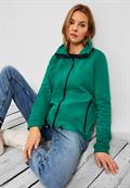 Materialmix Strickjacke smaragd green