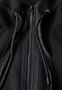 Materialmix Sweatjacke black