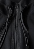 Materialmix Sweatjacke black
